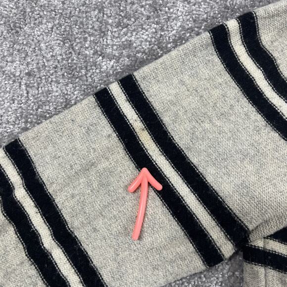 Gap Sweater Mens Medium Wool Blend Roll Neck Stripe Nautical Grandpa Ivory - Picture 10 of 15